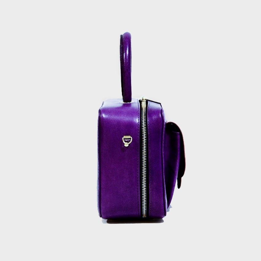 Bauletto bag purple and pink 3-min